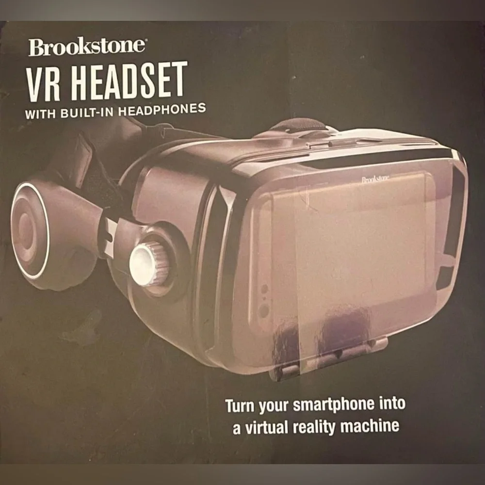 Brand new in box Brookstone VR headset with built-in microphone
